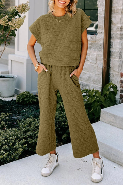 Sadie Quilted Pants Set