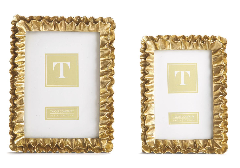 Gold Ruffle Frame