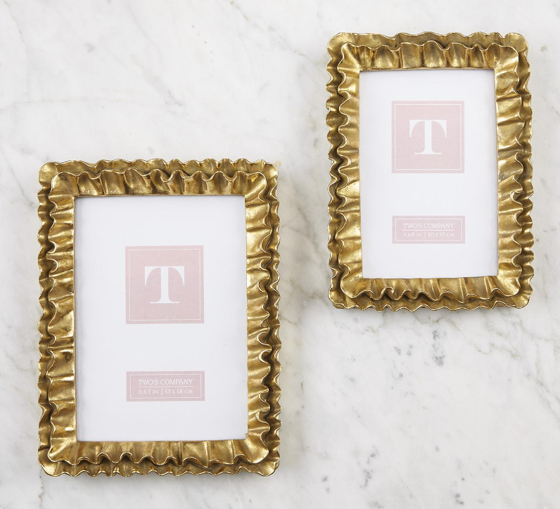 Gold Ruffle Frame