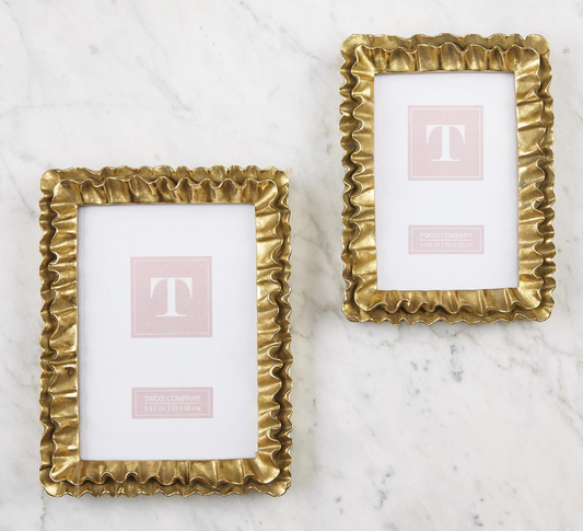 Gold Ruffle Frame