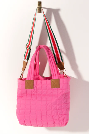 Ezra Quilted Nylon Tote