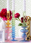 Tie Dye Handblown Glass Candleholders