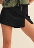 Shadow Skort - Black Suede Skort