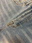 Stretchy Blue Jean High Rise Shorts Fabric