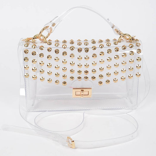 Estelle Clear- Studded Bag