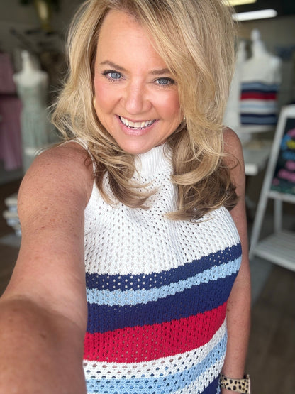 Americana Breeze Crochet Tank - ElleBoutiqueZachary