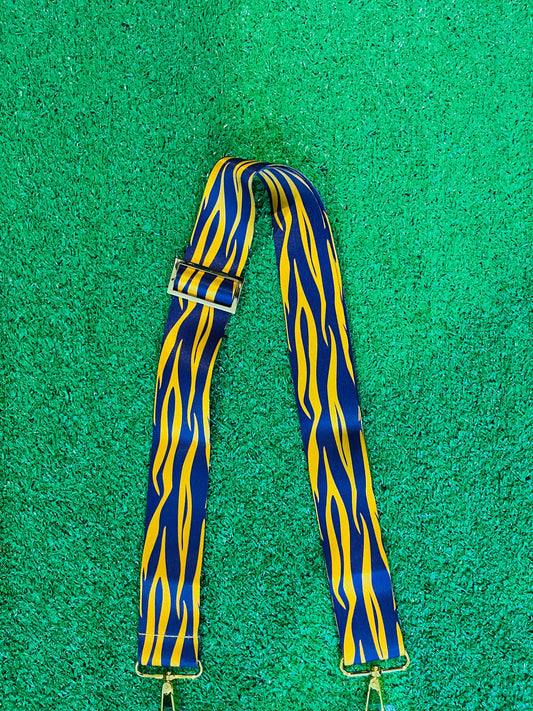 2 inch Team Spirit Strap: Tiger Stripe: Purple / Gold