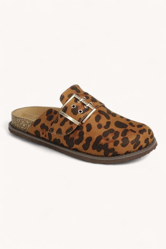 Sloan Slide - Leopard print