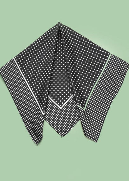 Black Polka Dot Scarf - ElleBoutiqueZachary
