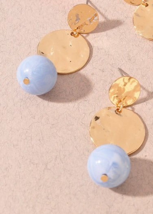 Blue Lagoon Drop Earrings - ElleBoutiqueZachary