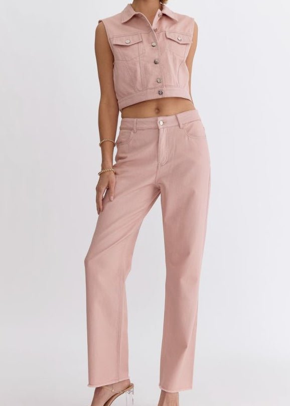 Blush Boulevard Denim Set - ElleBoutiqueZachary