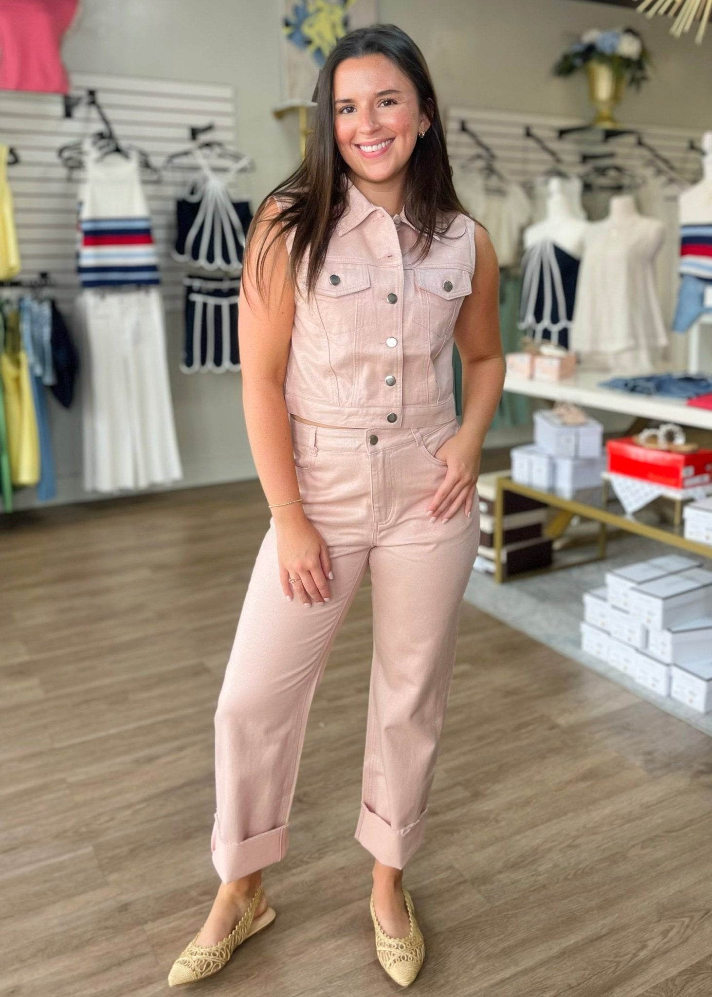 Blush Boulevard Denim Set - ElleBoutiqueZachary