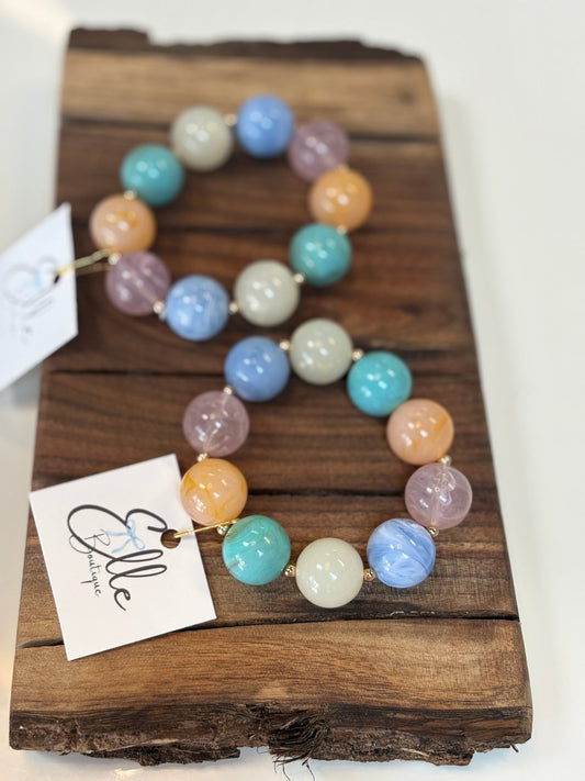 Boardwalk Bliss Pastel Beaded Bracelet - ElleBoutiqueZachary