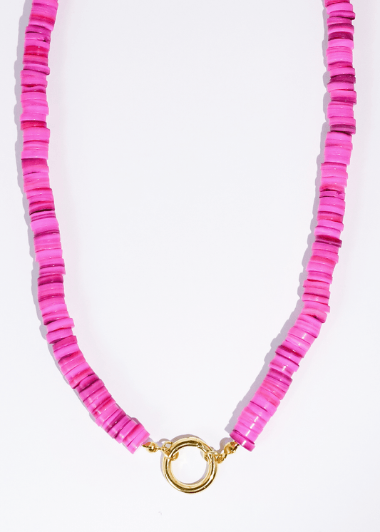 Bubble Pop Pink Gemstone Necklace - ElleBoutiqueZachary
