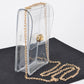 Crissy Crossbody Bag: Clear Gold