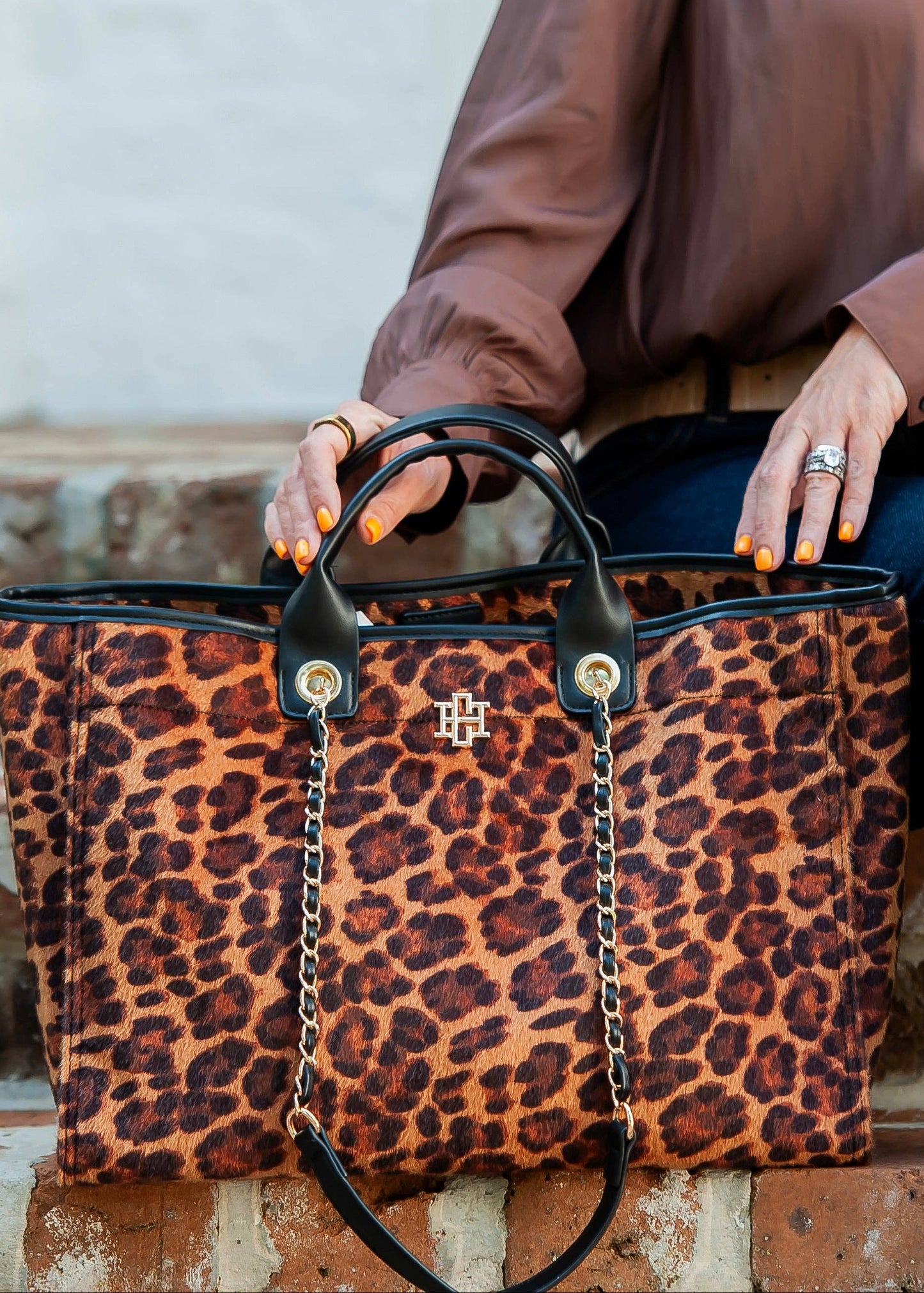 Melissa Tote Bag Spotted Saddle: Default