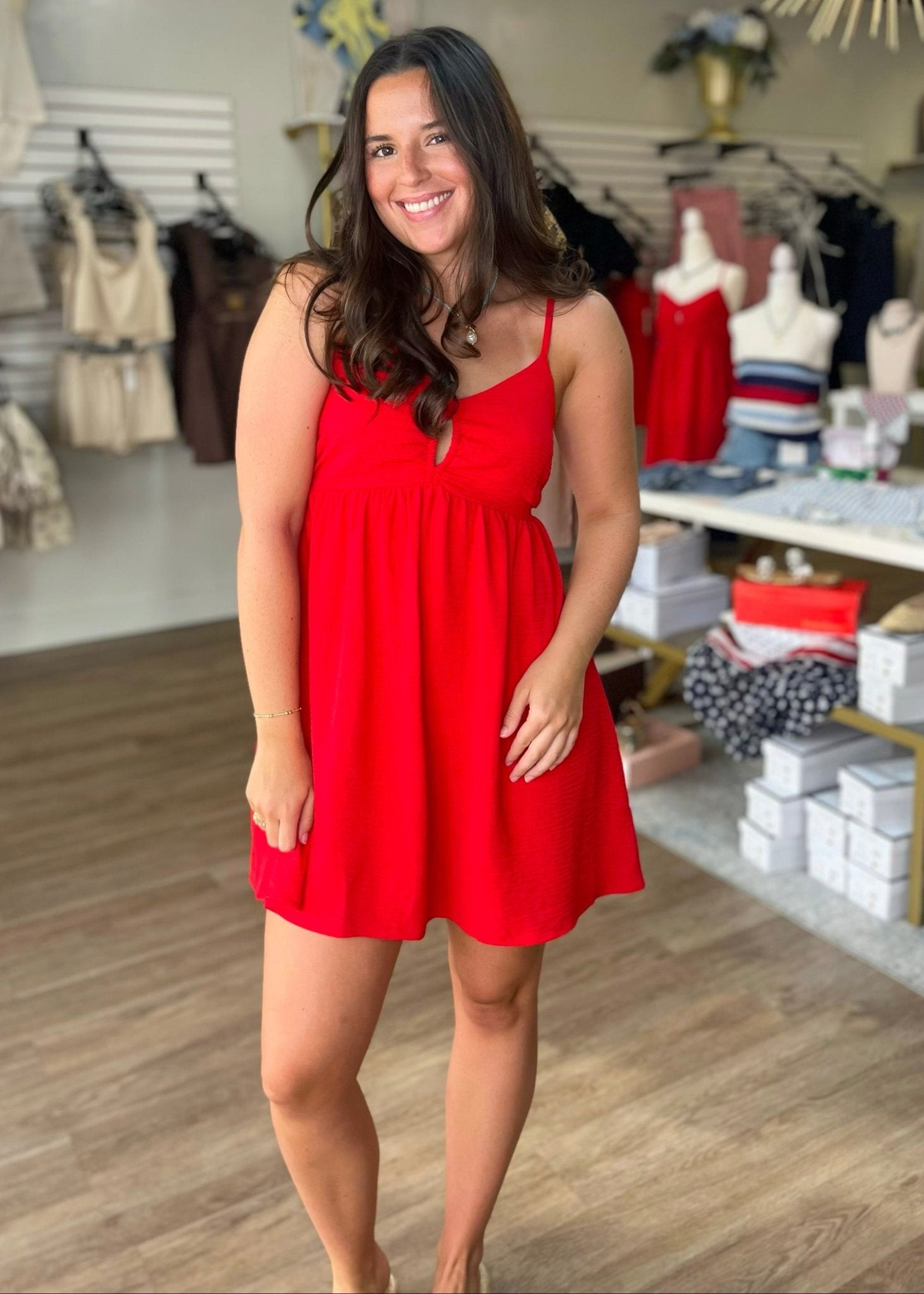 Cherry Bomb Babydoll Dress - ElleBoutiqueZachary