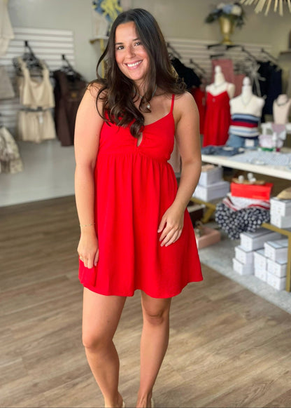 Cherry Bomb Babydoll Dress - ElleBoutiqueZachary