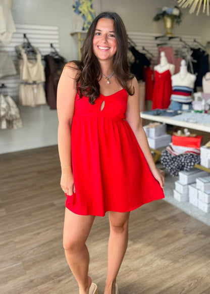 Cherry Bomb Babydoll Dress - ElleBoutiqueZachary
