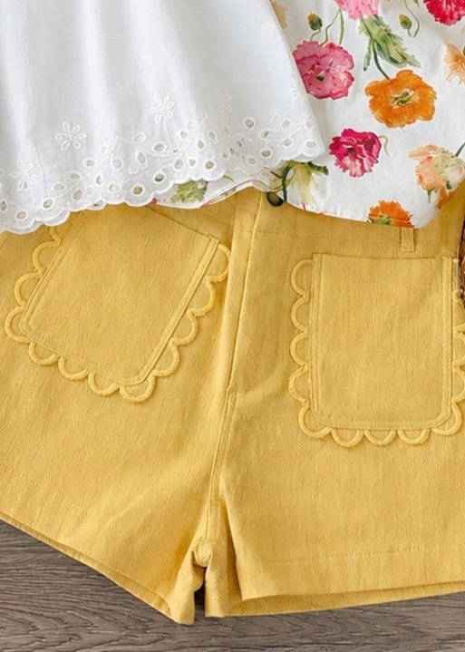 Colette Shorts-Scallop Pocket Shorts - ElleBoutiqueZachary