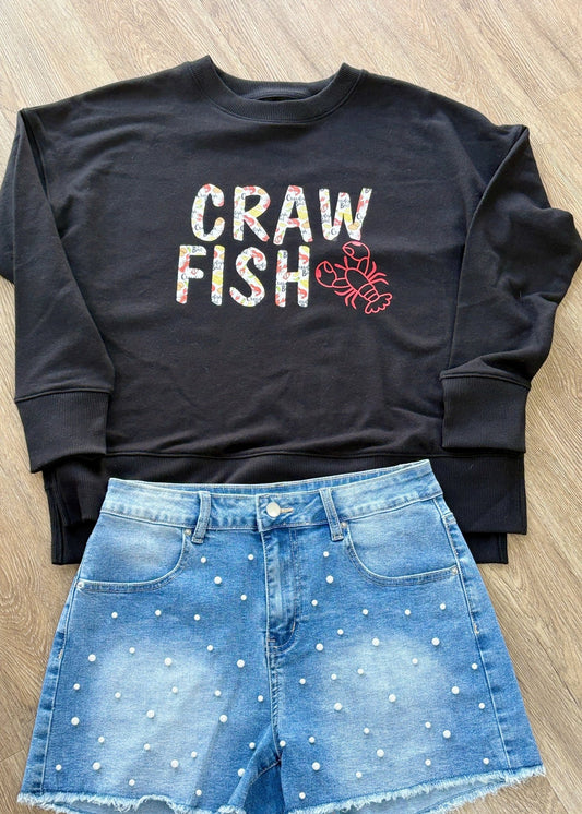 Crawfish Season Graphic Sweatshirt - ElleBoutiqueZachary