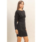 Black Suede Mini Dress