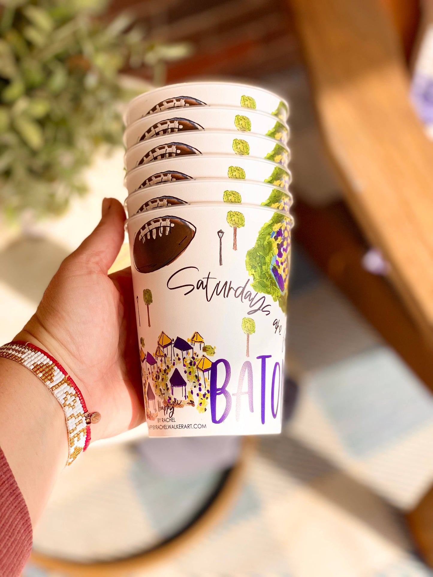 Baton Rouge Reusable Party Cups Collegiate tailgating/gifts: Unwrapped