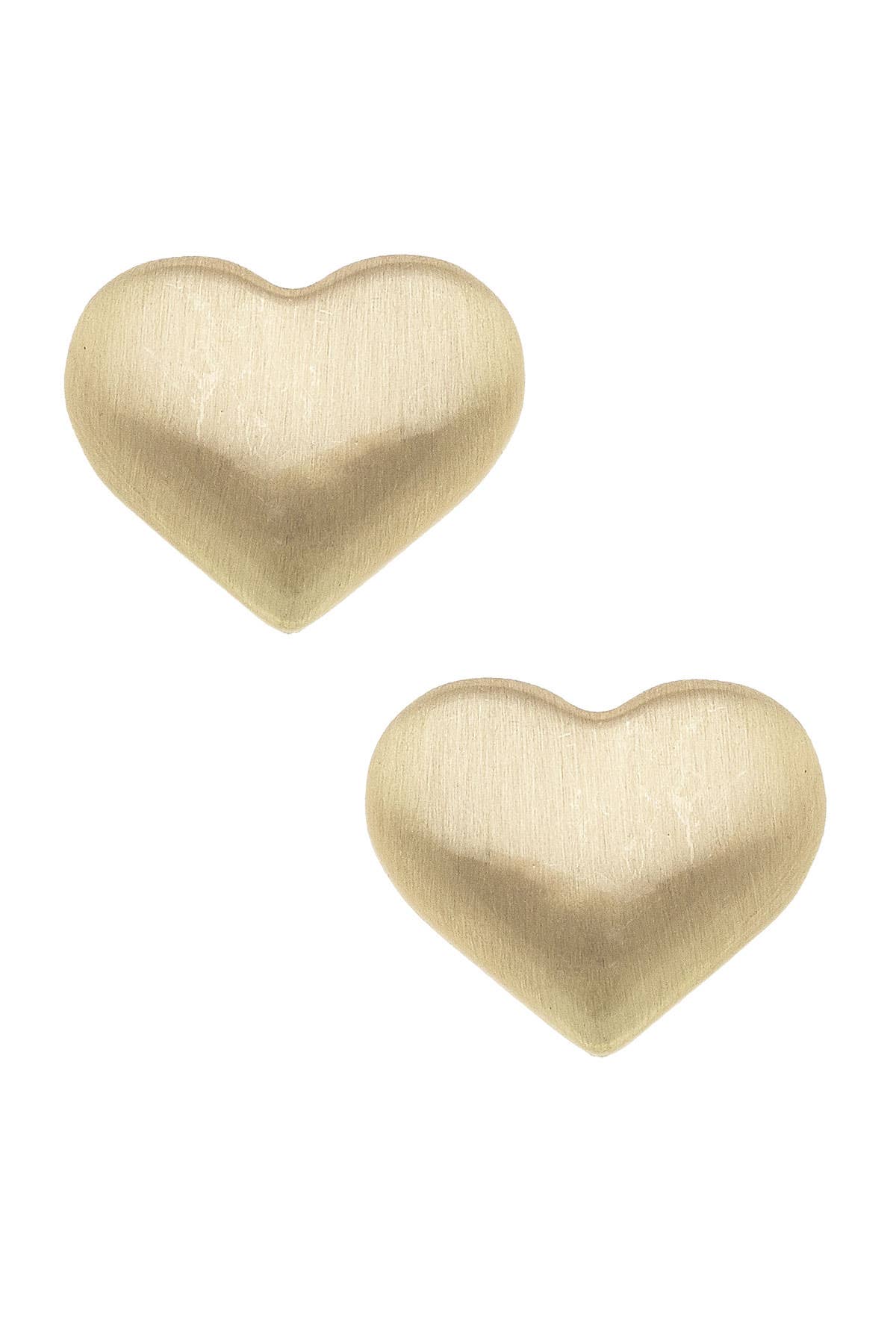 Icon Puffed Heart Studs