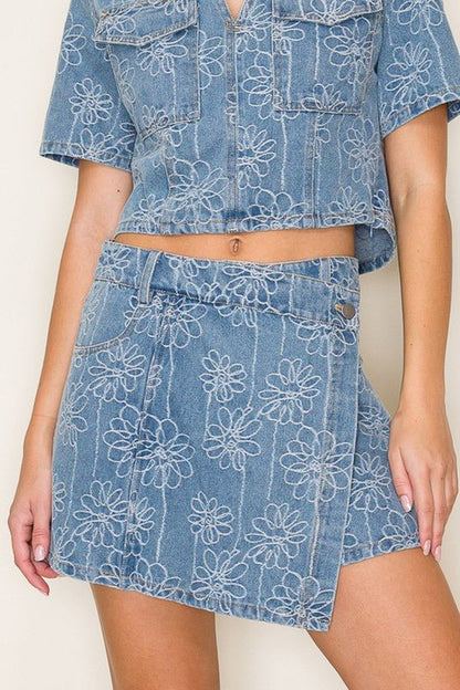 Daisy Days Denim Set - ElleBoutiqueZachary
