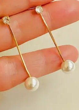 Dangling Pearl Earring - ElleBoutiqueZachary