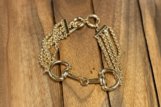 Derby Charm Horsebit Chain Bracelet - ElleBoutiqueZachary