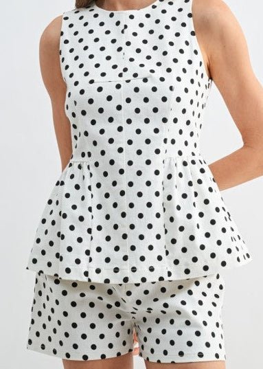 Dot Your I's Twill Shorts - ElleBoutiqueZachary