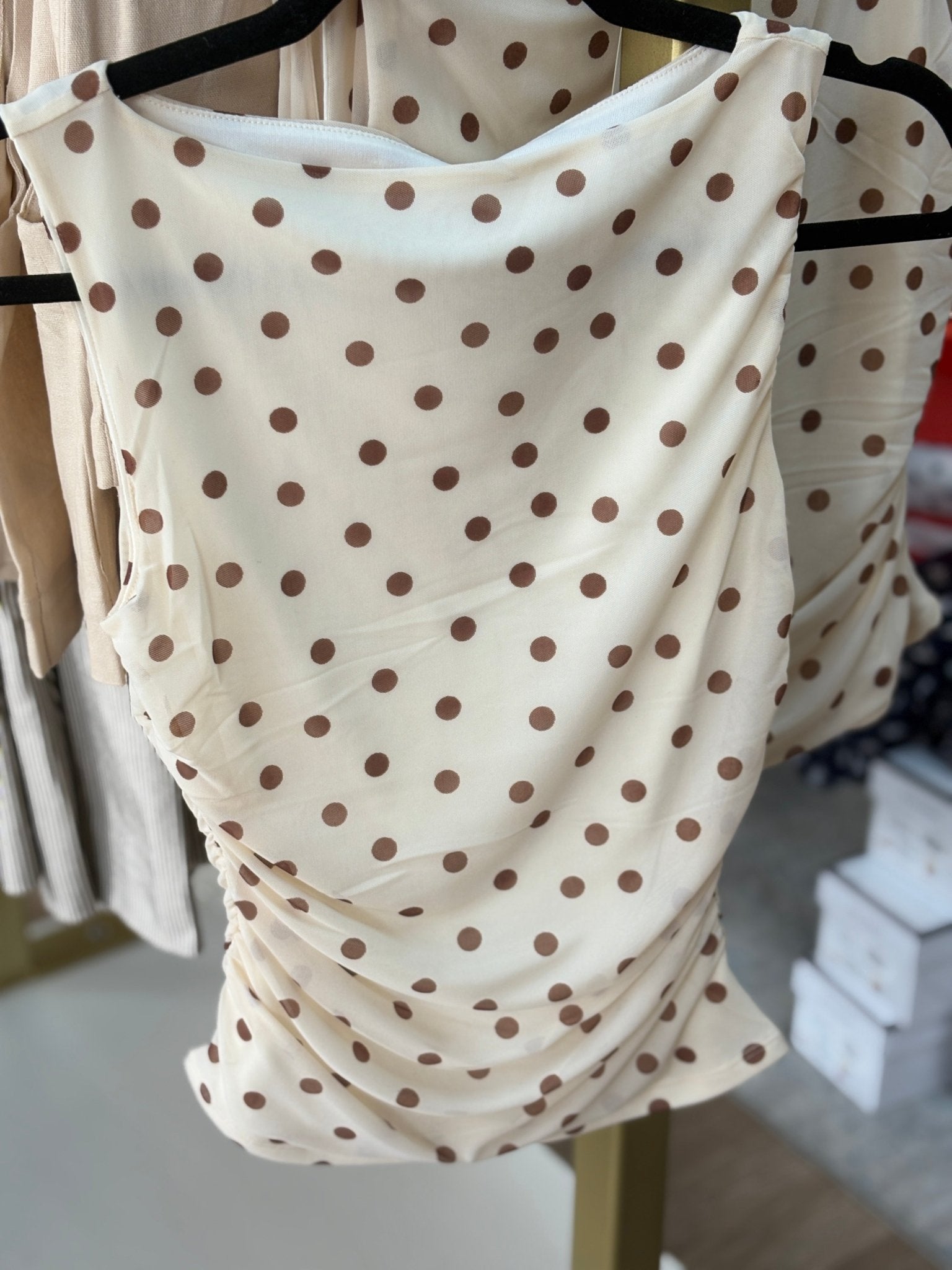 Espresso Martini Mesh Top - ElleBoutiqueZachary