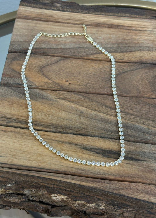 Everyday Glam Tennis Necklace - ElleBoutiqueZachary