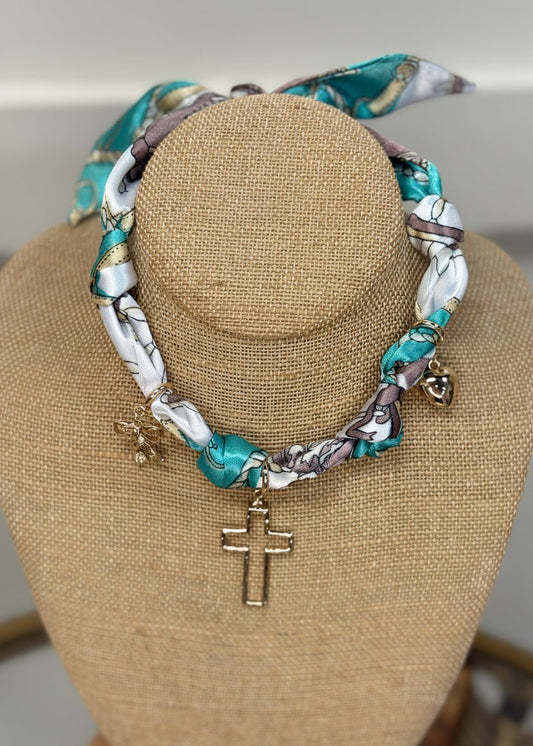 Faith & Fashion Scarf Necklace - ElleBoutiqueZachary