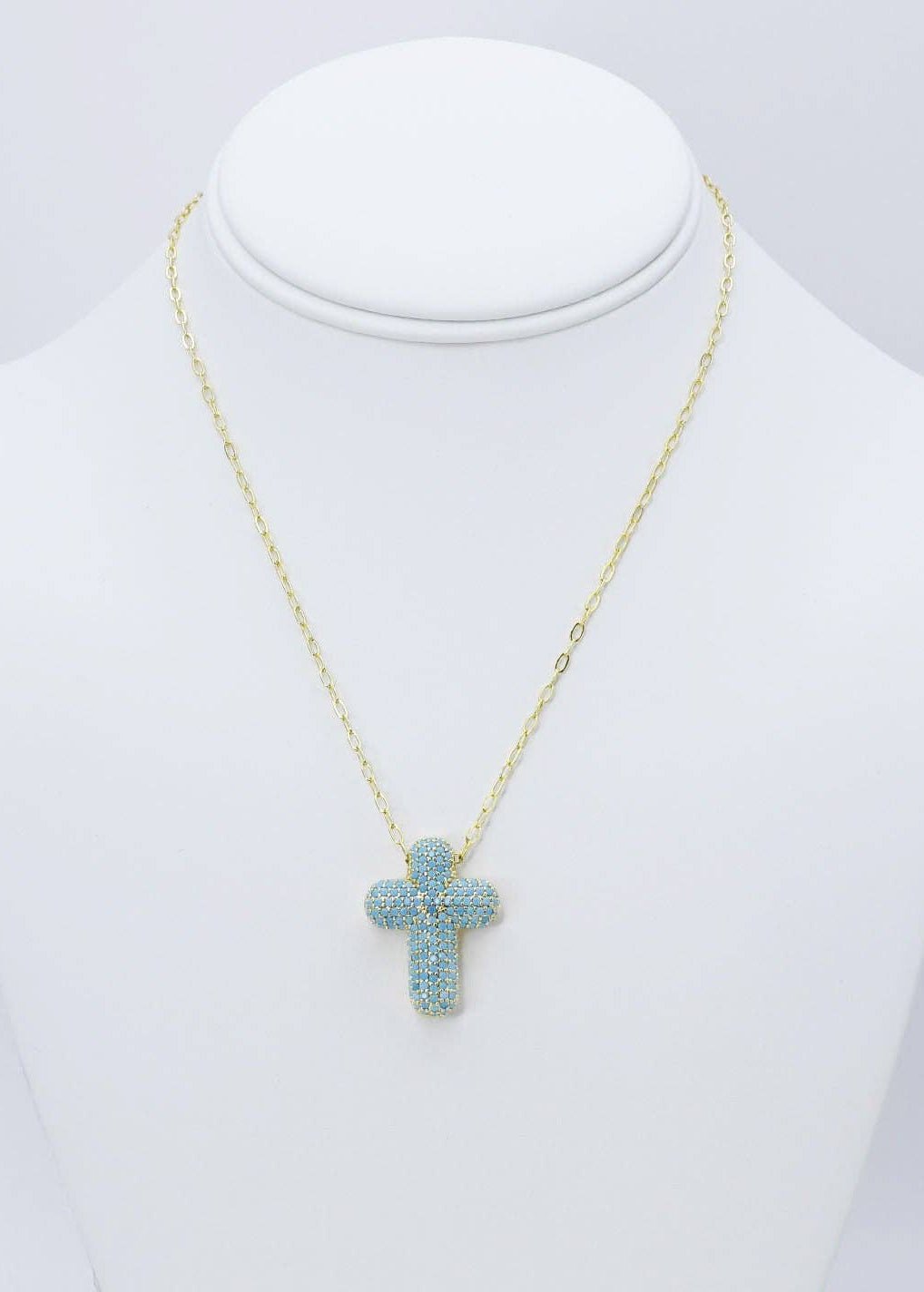 Faith & Grace Gold Cross Necklace - ElleBoutiqueZachary
