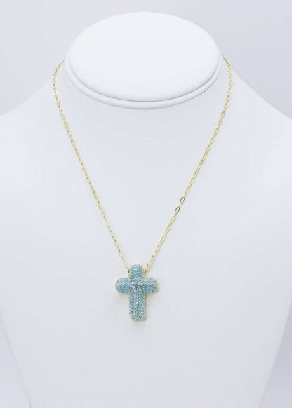 Faith & Grace Gold Cross Necklace - ElleBoutiqueZachary