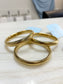 gold bangle bracelet mid size multi