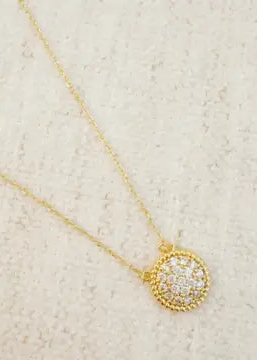 Inner Circle Luxe Pendant: Clear Sparkle