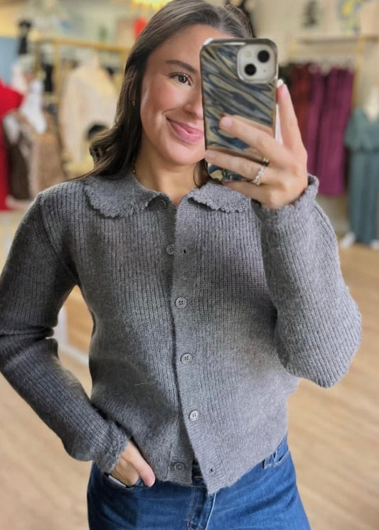 Janae Sweater - grey - ElleBoutiqueZachary