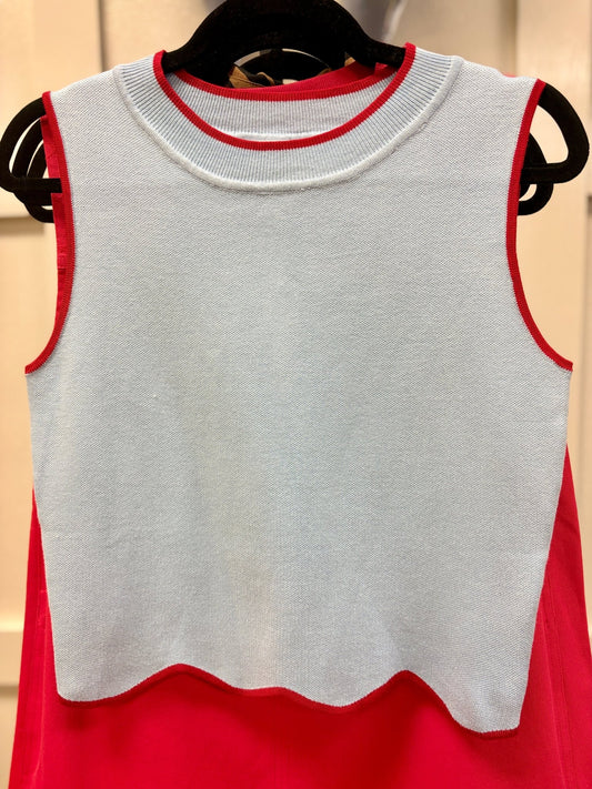 Lake Day Scallop Sweater Tank - ElleBoutiqueZachary