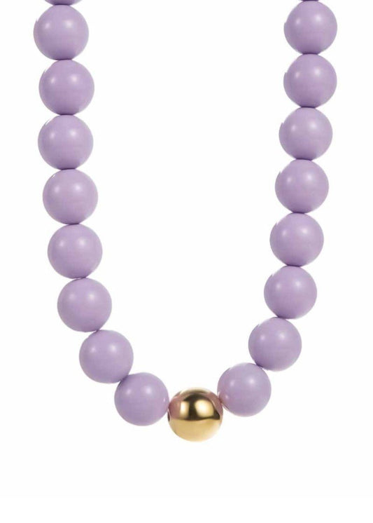 Lavender Luxe Beaded Necklace - ElleBoutiqueZachary