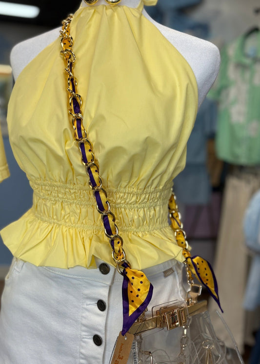 LSU Chain Gameday™ Purse Strap - ElleBoutiqueZachary