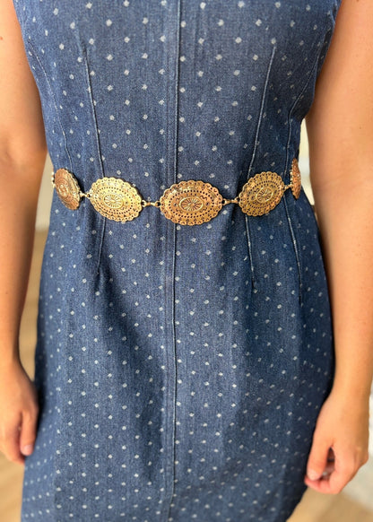 Medallion Chain Belt - ElleBoutiqueZachary