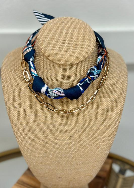 Mediterranean Nights Chain Necklace - ElleBoutiqueZachary