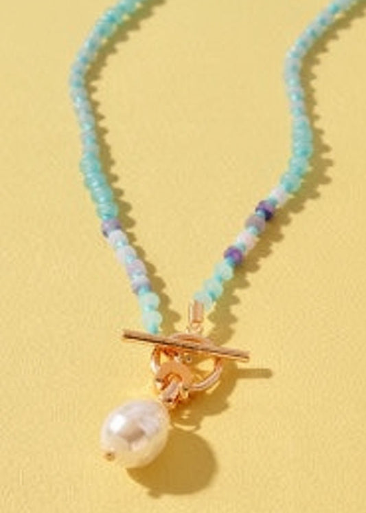 Ocean Breeze Beaded Necklace - ElleBoutiqueZachary