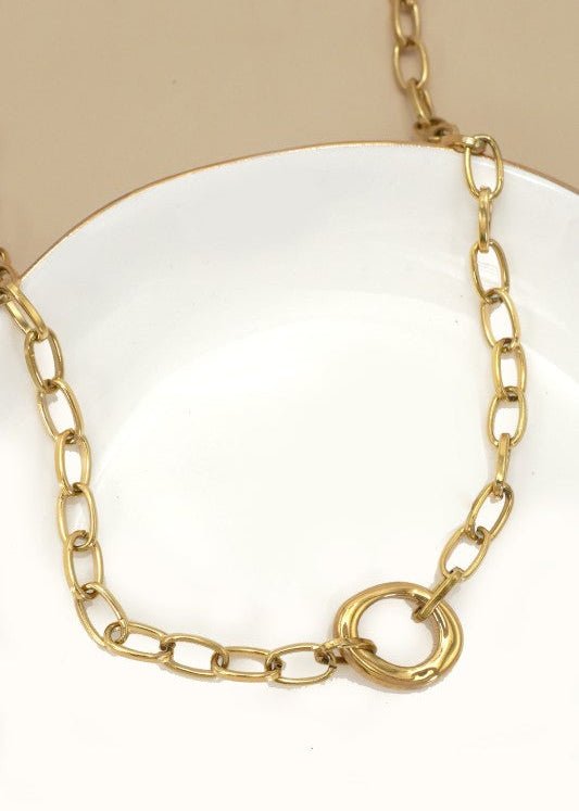Oval Link Necklace - ElleBoutiqueZachary