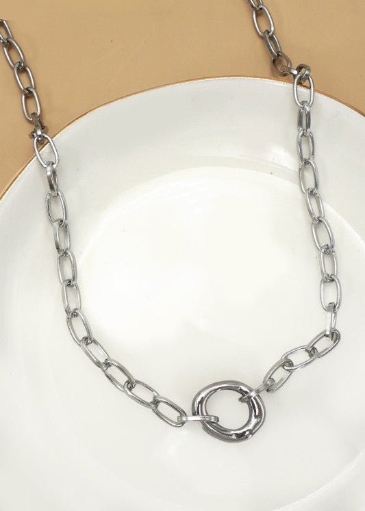 Oval Link Necklace - ElleBoutiqueZachary