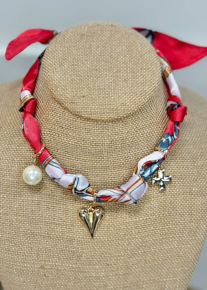 Parisian Charm Scarf Necklace - ElleBoutiqueZachary