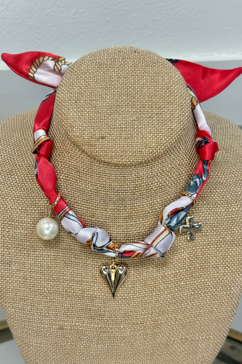 Parisian Charm Scarf Necklace - ElleBoutiqueZachary